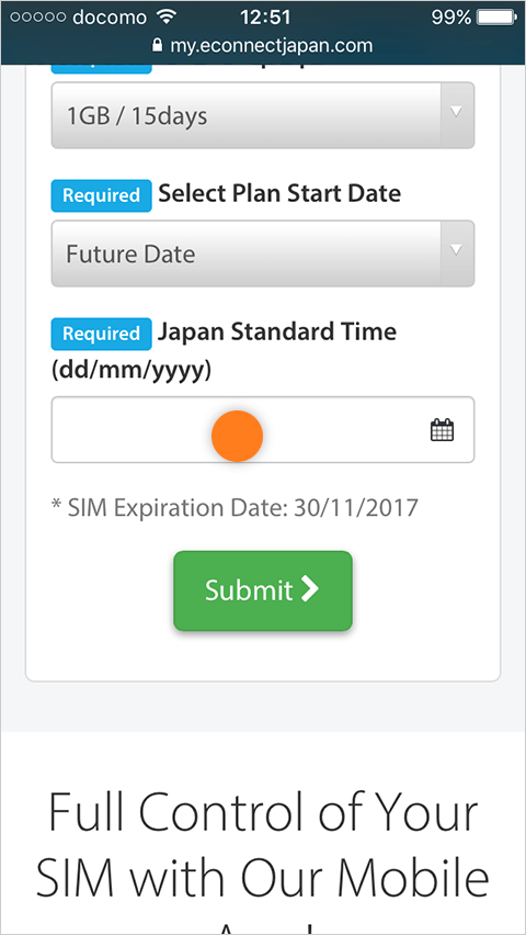 When to activate your SIM